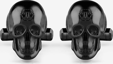 Gemelli da polso di Philipp Plein Jewellery in nero: frontale