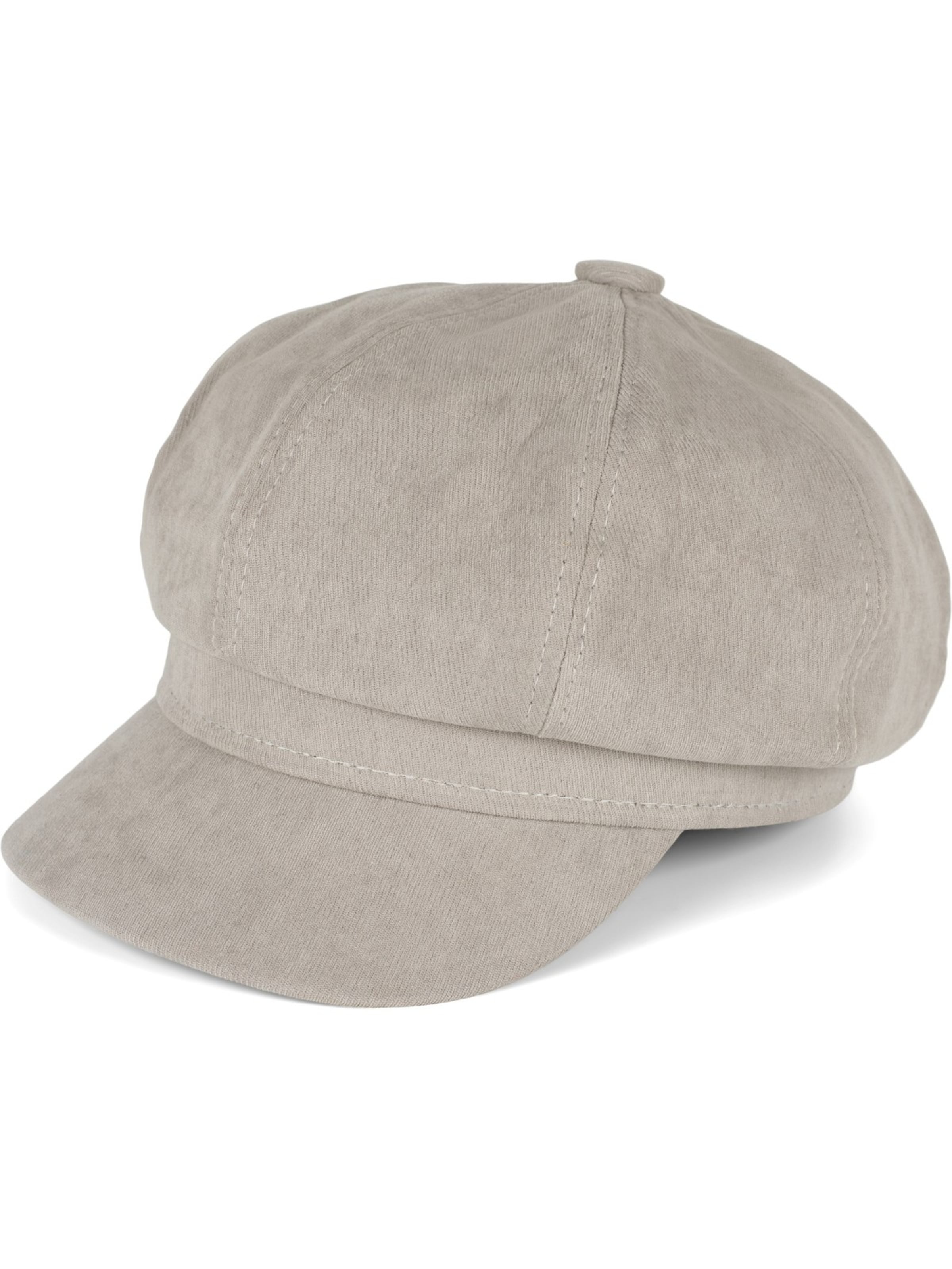 styleBREAKER Mütze 'Weiche Ballonmütze Einfarbig'‌‌‌ in Grau: Vorderseite