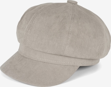 styleBREAKER Mütze 'Weiche Ballonmütze Einfarbig' in Grau: Vorderseite