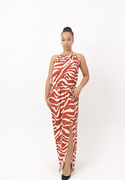 Elara Dress in 40 in Light brown / White, Item view