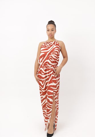 Elara Dress in Brown