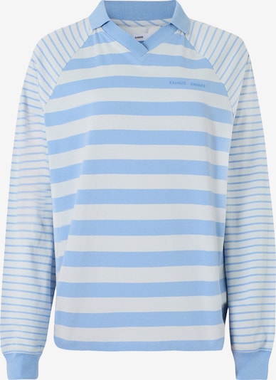 Marškinėliai 'Ella' iš Samsøe Samsøe, spalva – dangaus žydra / balta, Prekių apžvalga