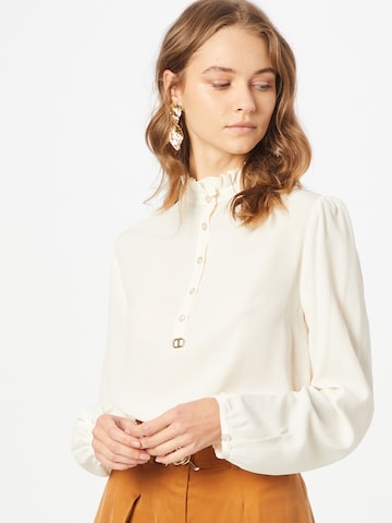 Twinset Blouse in Wit: voorkant