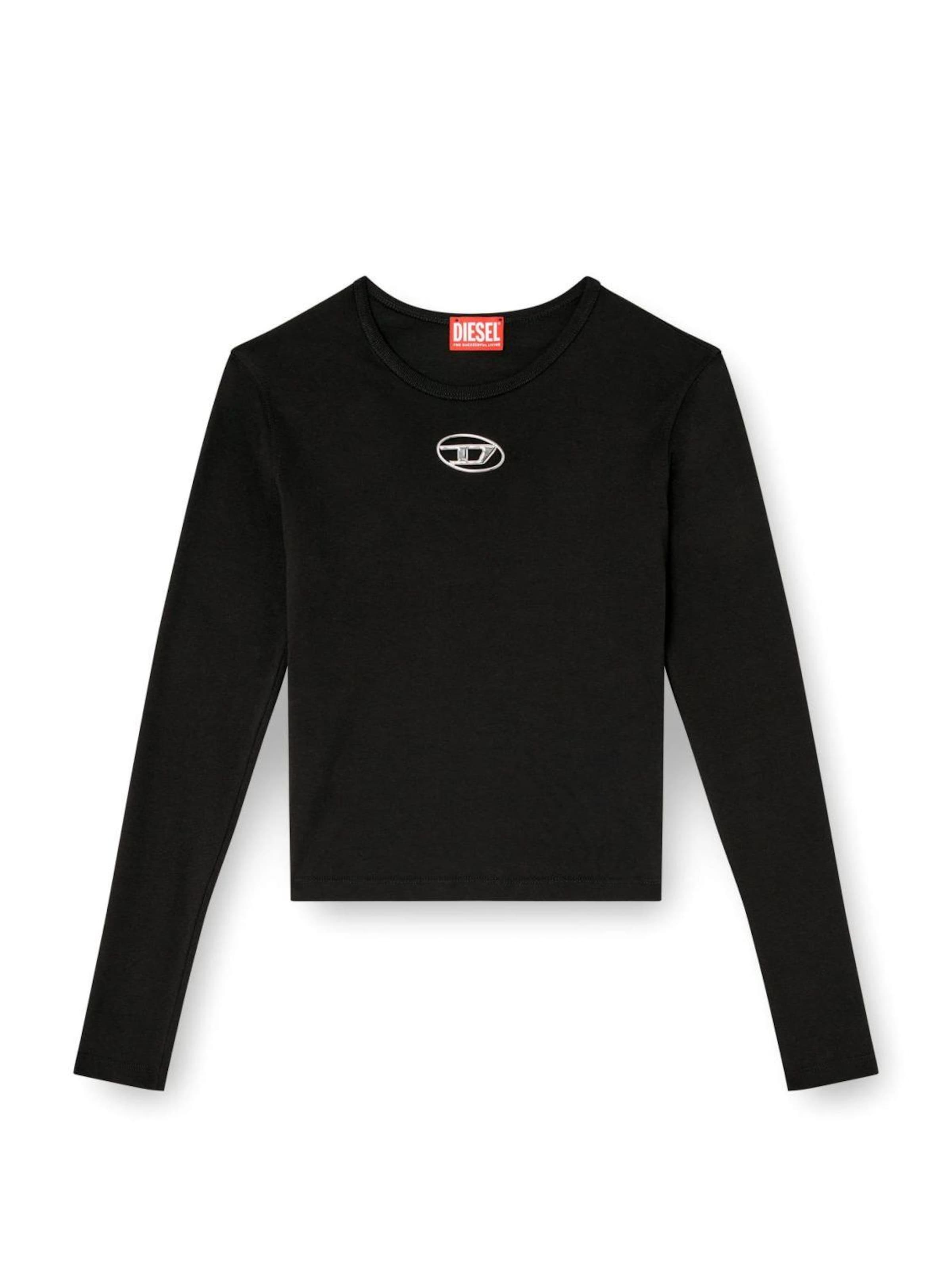 DIESEL - Sudadera en negro: frente