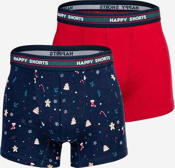 Boxers Happy Shorts en bleu : devant