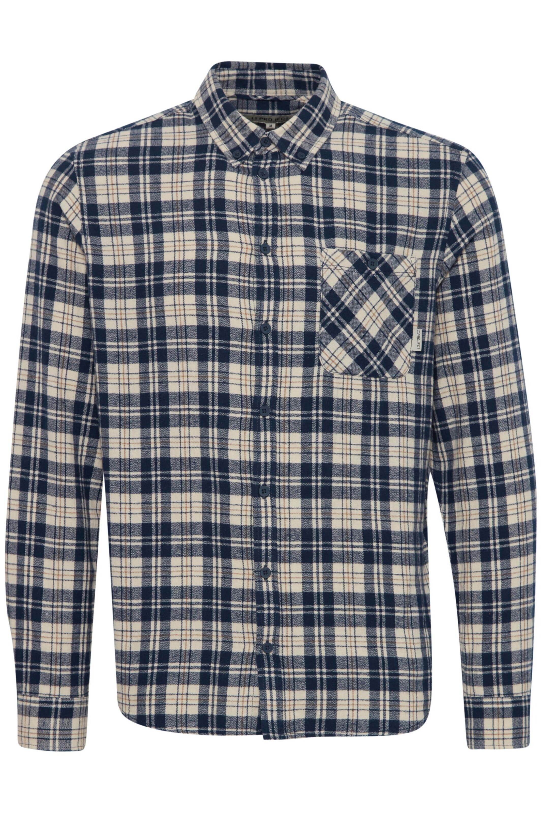 11 Project Button Up Shirt 'Hans' in Blue: front