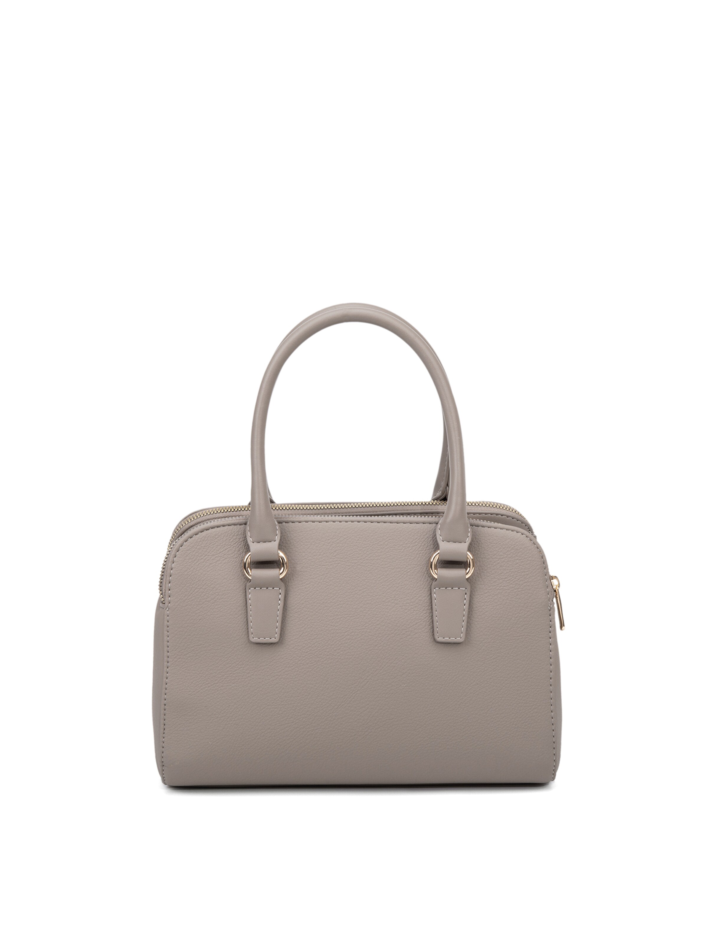 Borsa a mano 'Borsa a Mano Vegan Leather con Zip e Tracolla Rimovibile - David Jones' di David Jones in grigio