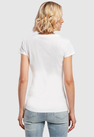 Merchcode T-Shirt 'Peanuts Chasing Snowflakes' in Weiß