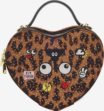 MYMORučna torbica 'Pop Eyetheme' - smeđa boja: prednji dio