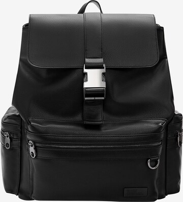 Pull&Bear Backpack in Black: front