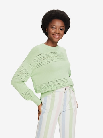 Pull-over ESPRIT en vert : devant