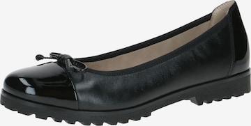 CAPRICE Ballerina in Schwarz: Vorderseite