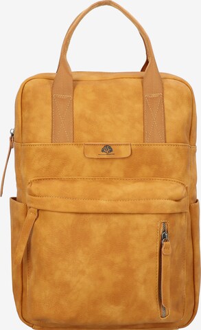 GREENBURRY Backpack 'Toni' in Yellow: front