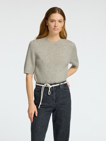 Tops en tricot SELECTED en gris : devant