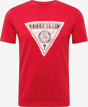 GUESS T-shirt i röd: framsida