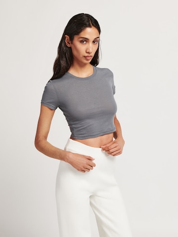 Lezu Shirt 'Melina' in Grey: front