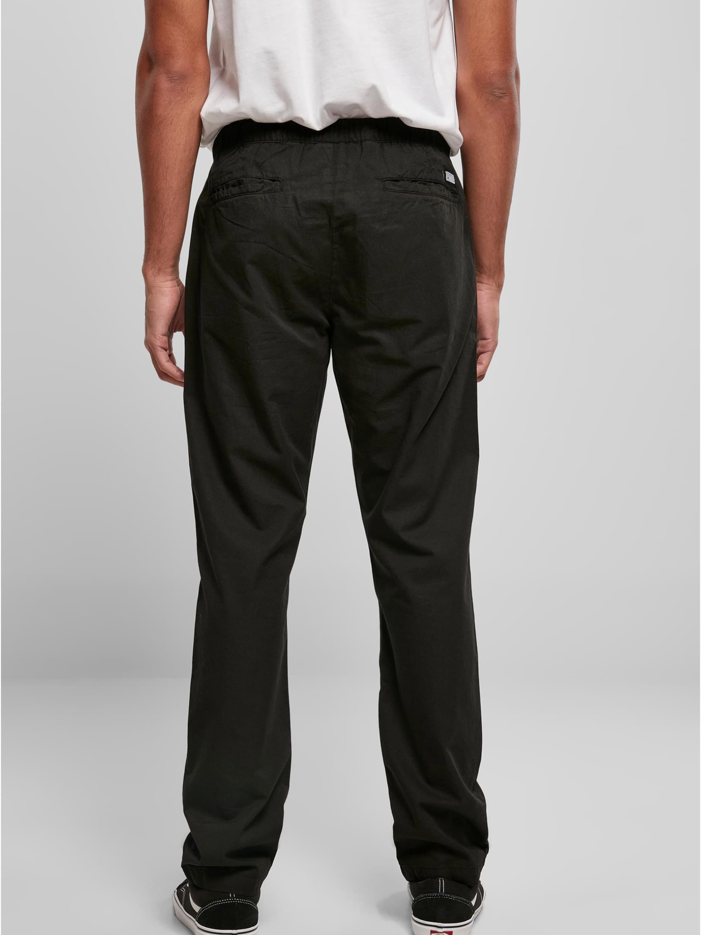 Urban Classics Chino Pants in Black 