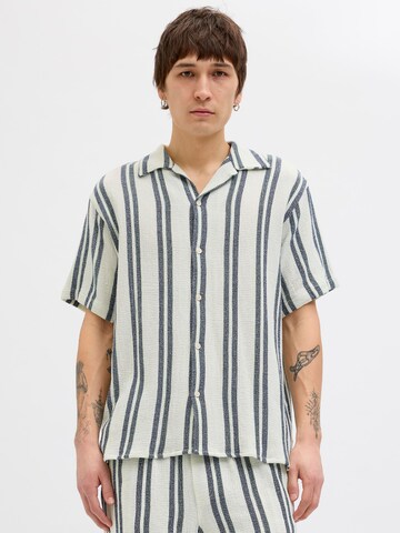 JACK & JONES Comfort fit Overhemd 'JORCoba' in Wit: voorkant