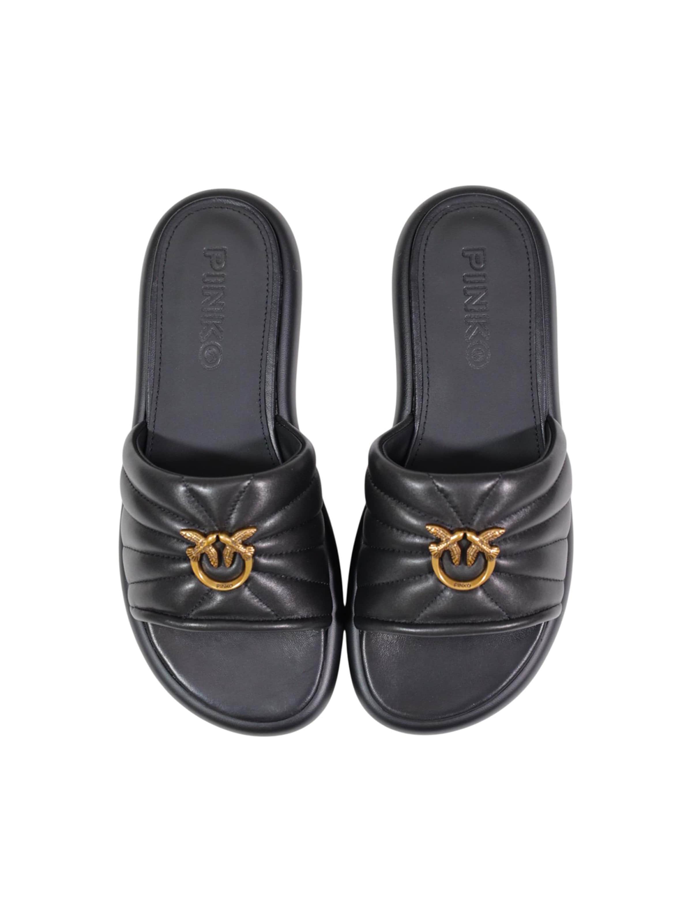 PINKO Slipper 'FIONA 03 SD0525 P003' i sort