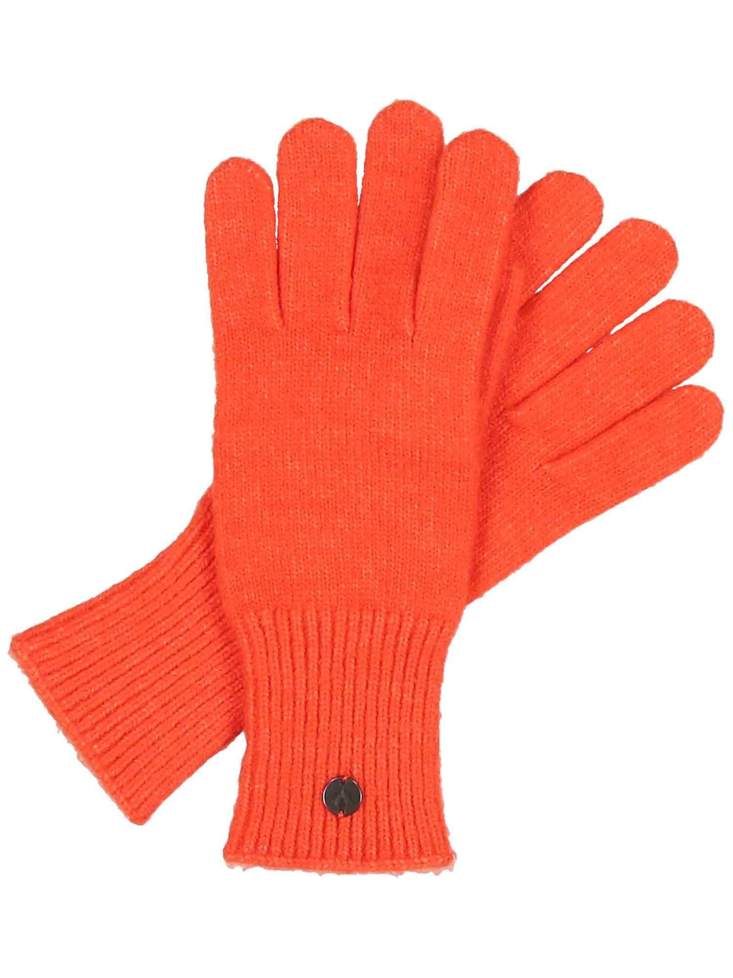 FRAAS Full Finger Gloves in Orange: front