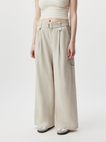 LeGer by Lena Gercke Wide Leg Hose 'Guya' in Beige: predná strana