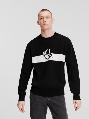 KARL LAGERFELD JEANS Sweatshirt in Schwarz: Vorderseite