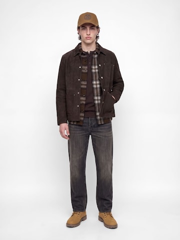 JACK & JONES Regular Fit Hemd in Braun