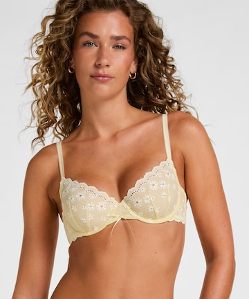 Hunkemöller Push-up BH 'Gaia' in Geel: voorkant