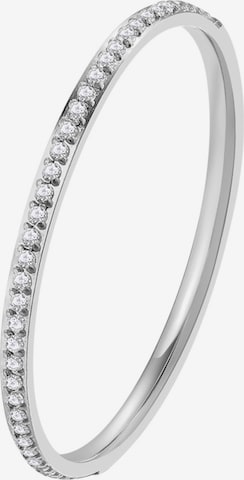 Hey Happiness Ring 'Slim Band' in Silber: Vorderseite