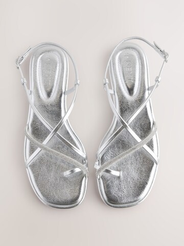 Sandalo con cinturino 'Forever Comfort' di Next in argento