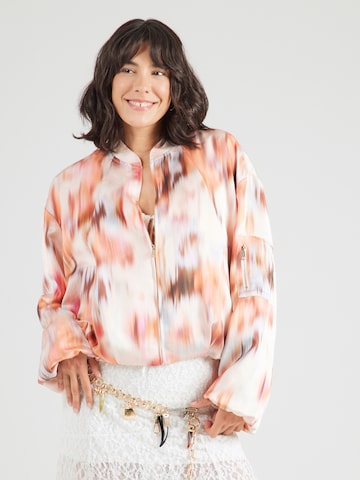 RINO & PELLE Prehodna jakna 'Flore' | oranžna barva: sprednja stran