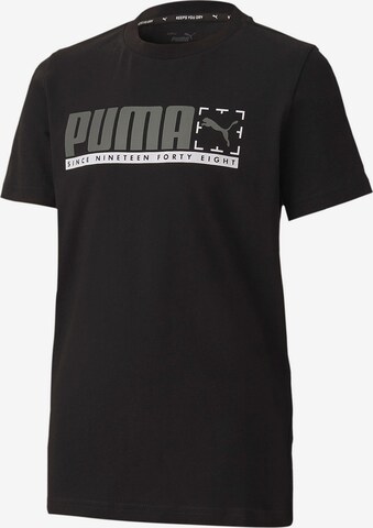PUMA T-Shirt 'Active' in Schwarz: front