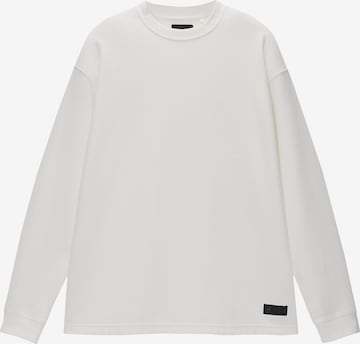 T-Shirt Pull&Bear en blanc : devant