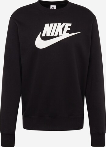 Nike Sportswear Αθλητική μπλούζα φούτερ σε μαύρο: μπροστά