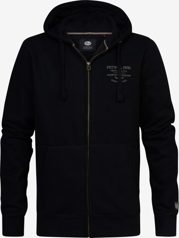 Petrol Industries Zip-Up Hoodie 'Antigo' in Black: front