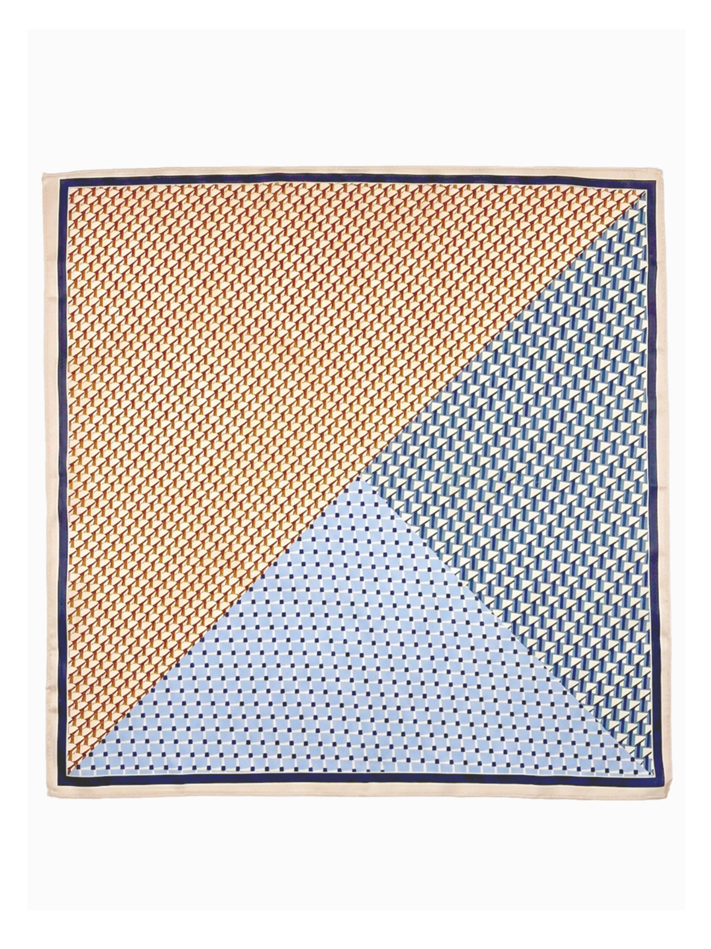Vivi Idee Wrap 'Geometrisches-Mosaik' in Blue