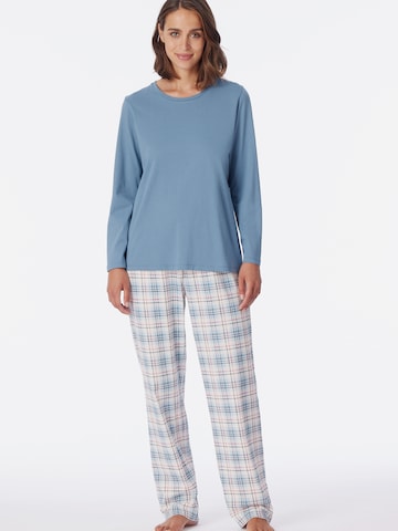 SCHIESSER Pyjama ' Comfort Essentials ' in Blau: predná strana