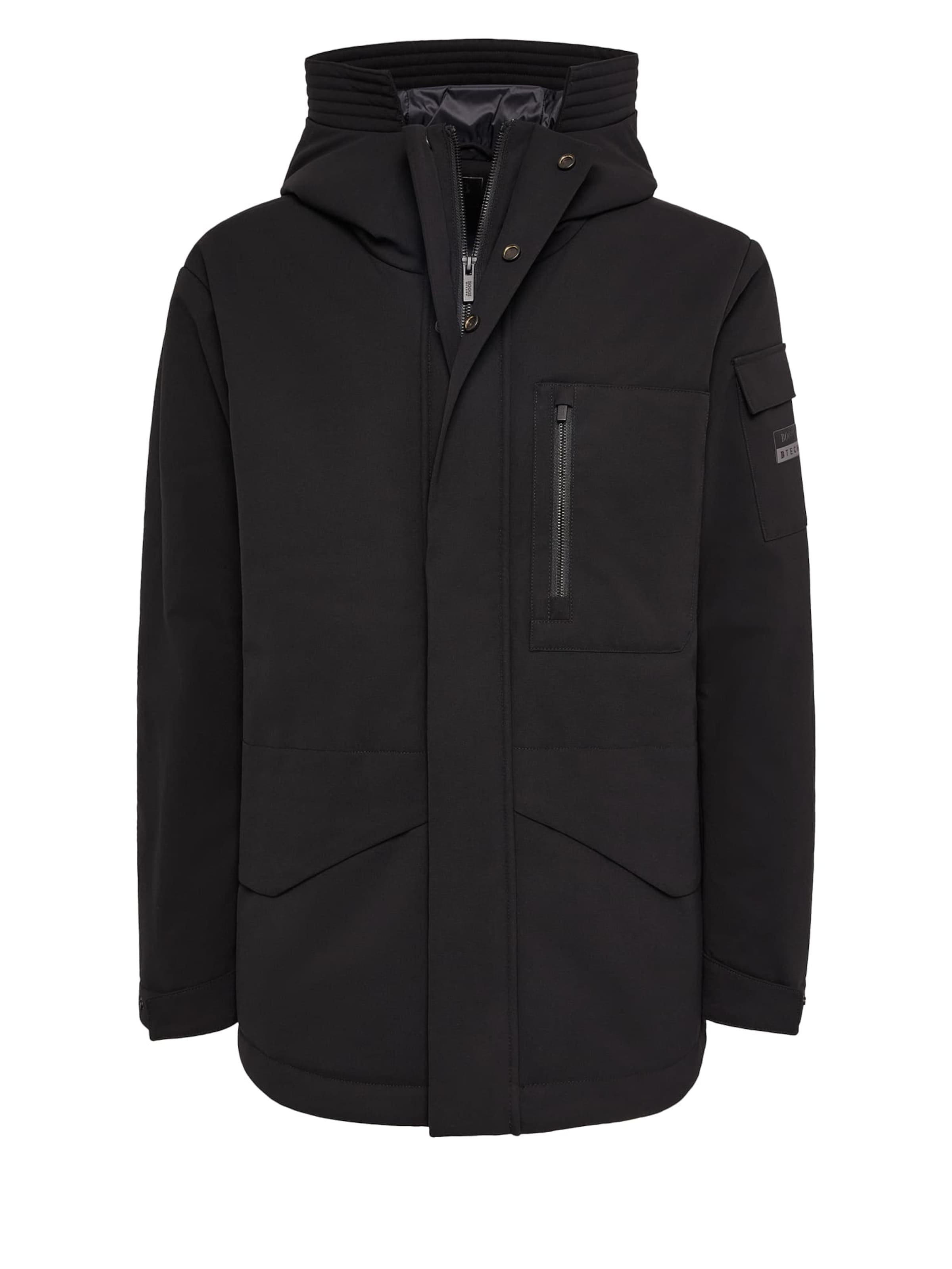 Boggi Milano Weatherproof jacket in Black: front