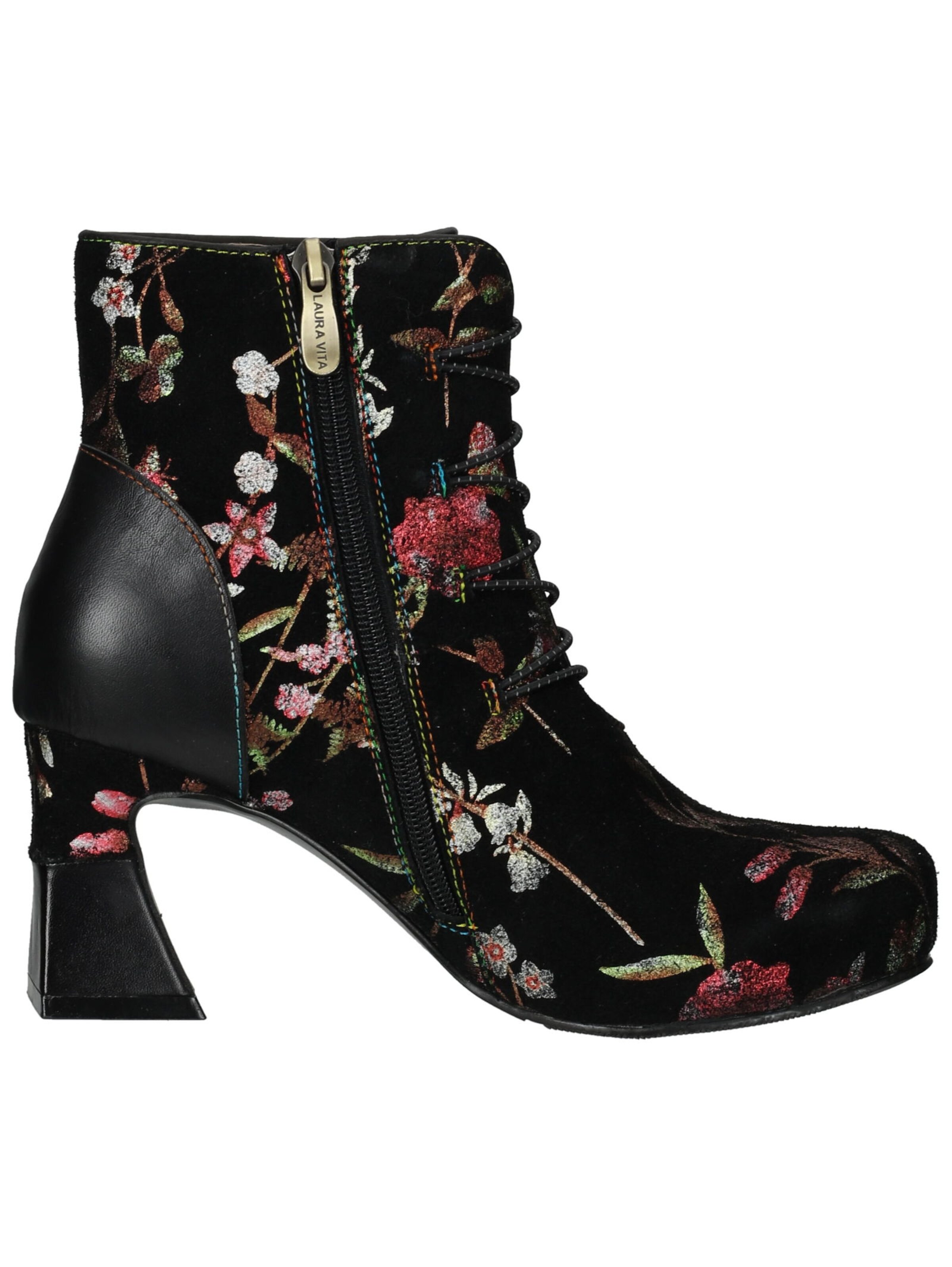 Laura Vita Schnürstiefelette in Schwarz