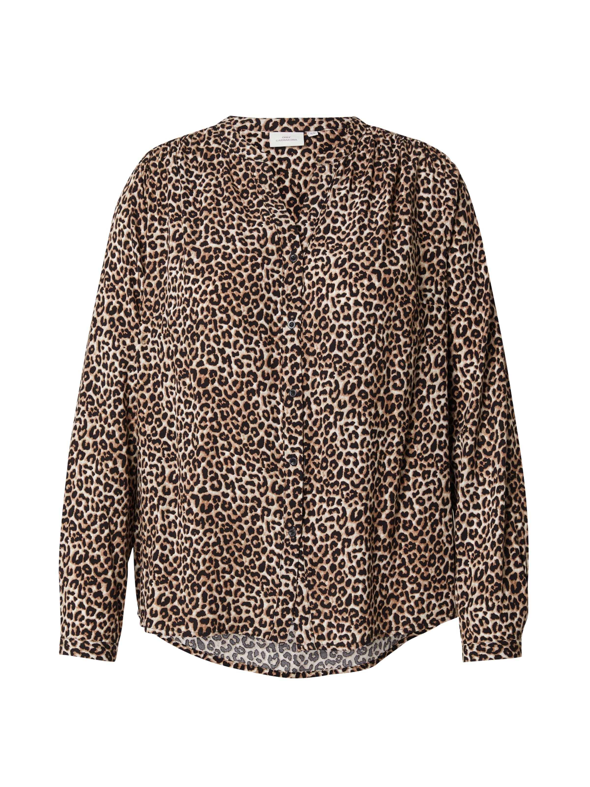 Camicia da donna 'CARANITA' di ONLY Carmakoma in nero: frontale