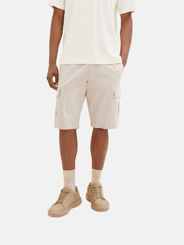 TOM TAILOR Regular Shorts in Beige: predná strana