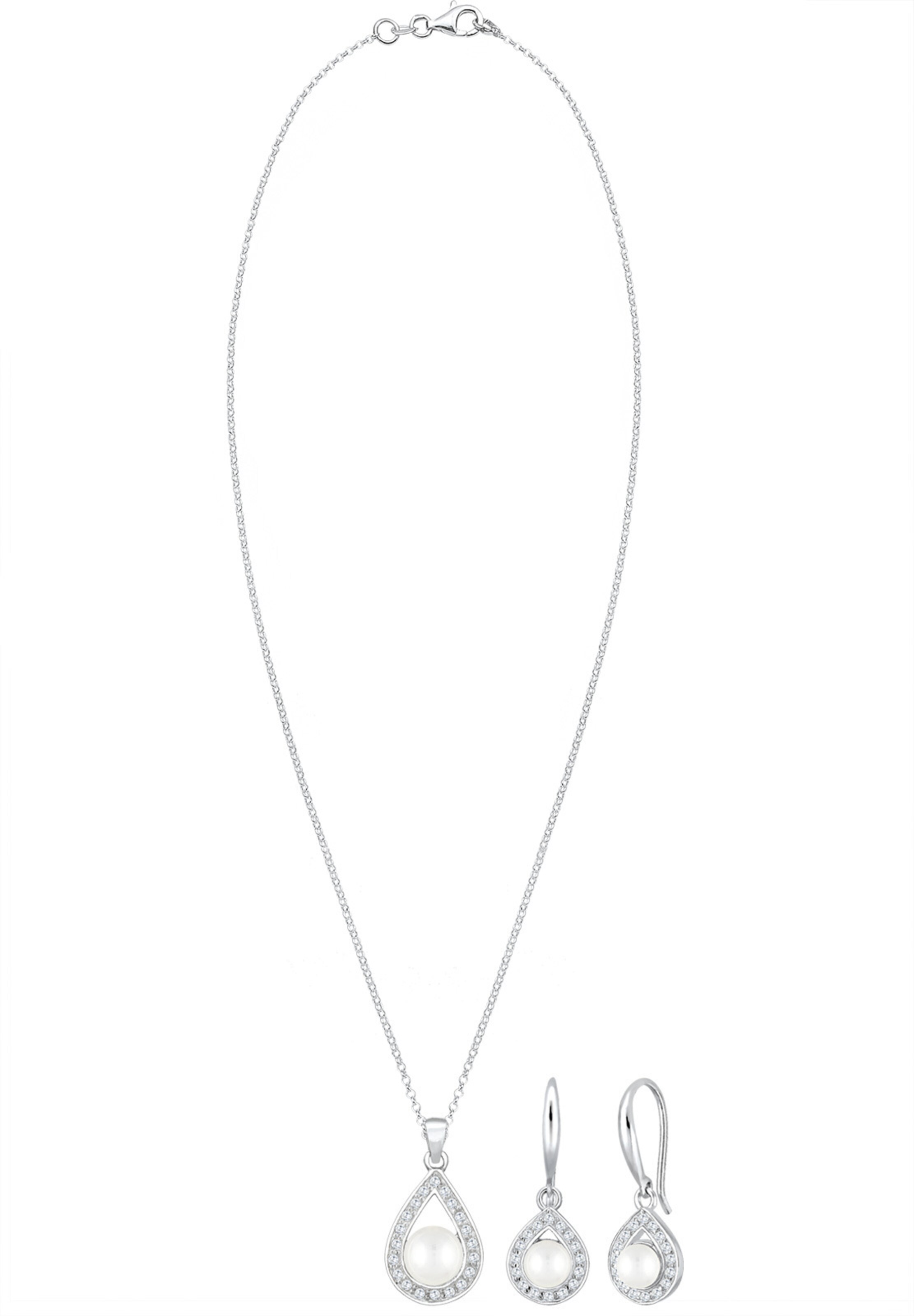 ELLI PREMIUM Schmuckset in Silber: Vorderseite