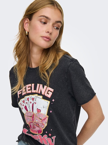 ONLY Tričko 'ONLLUCY' - Čierna