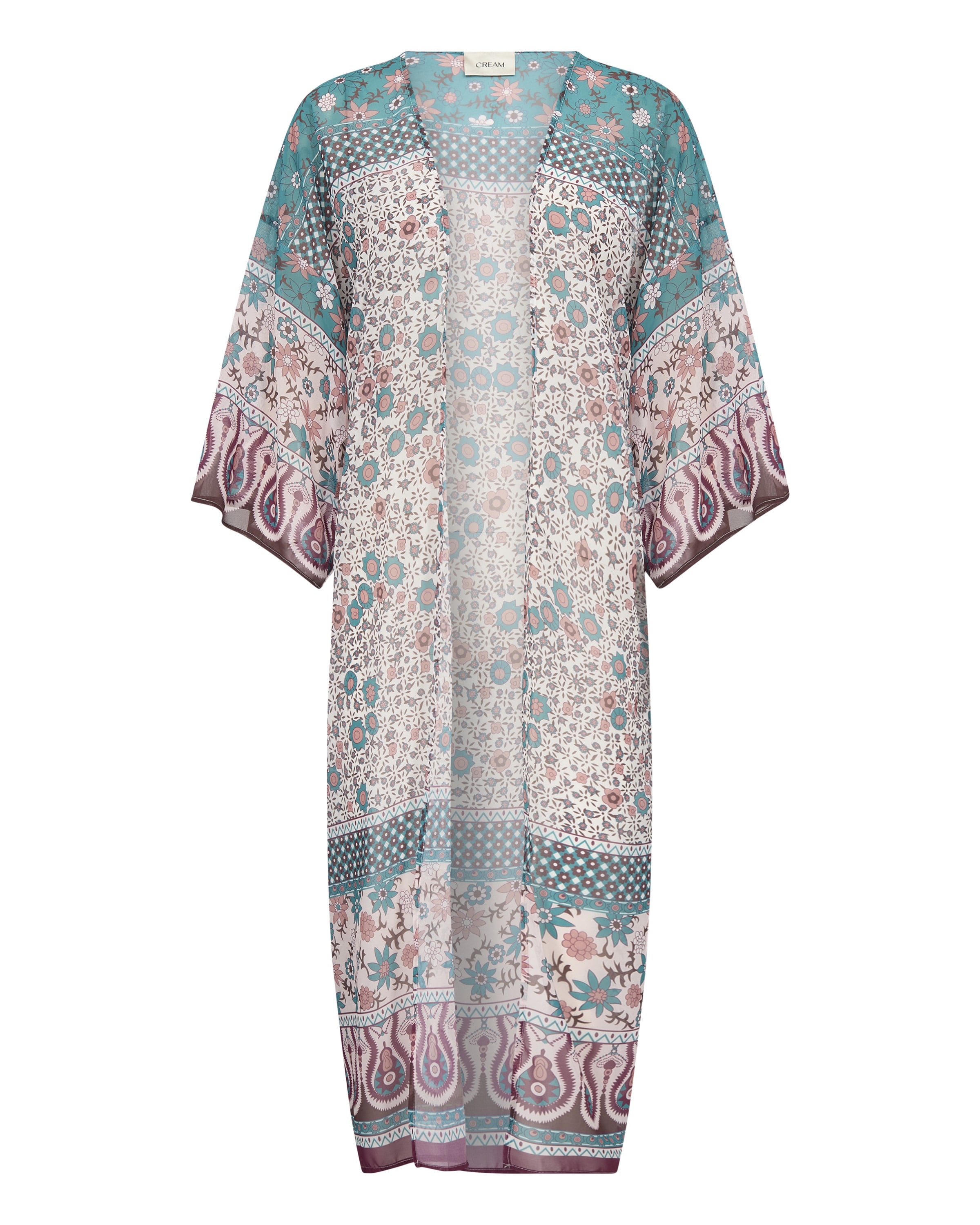 jauktas krāsas Cream Kimono 'Tikko': no priekšpuses