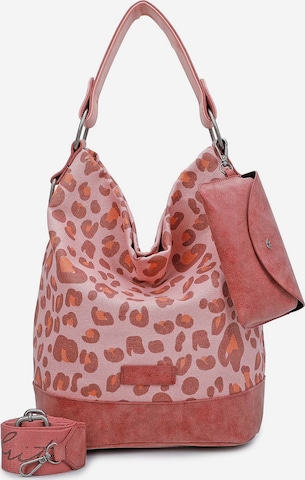Fritzi aus Preußen Shoulder Bag 'Izzy' in Pink: front