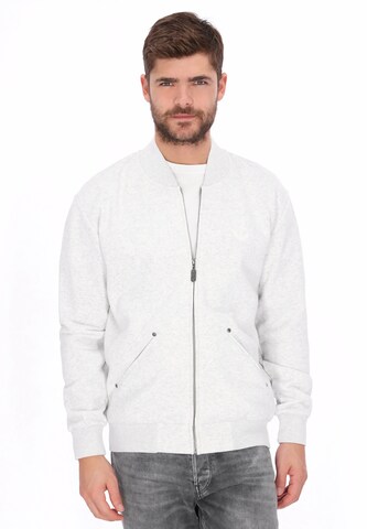 DreiMaster Vintage Sweat jacket in White: front