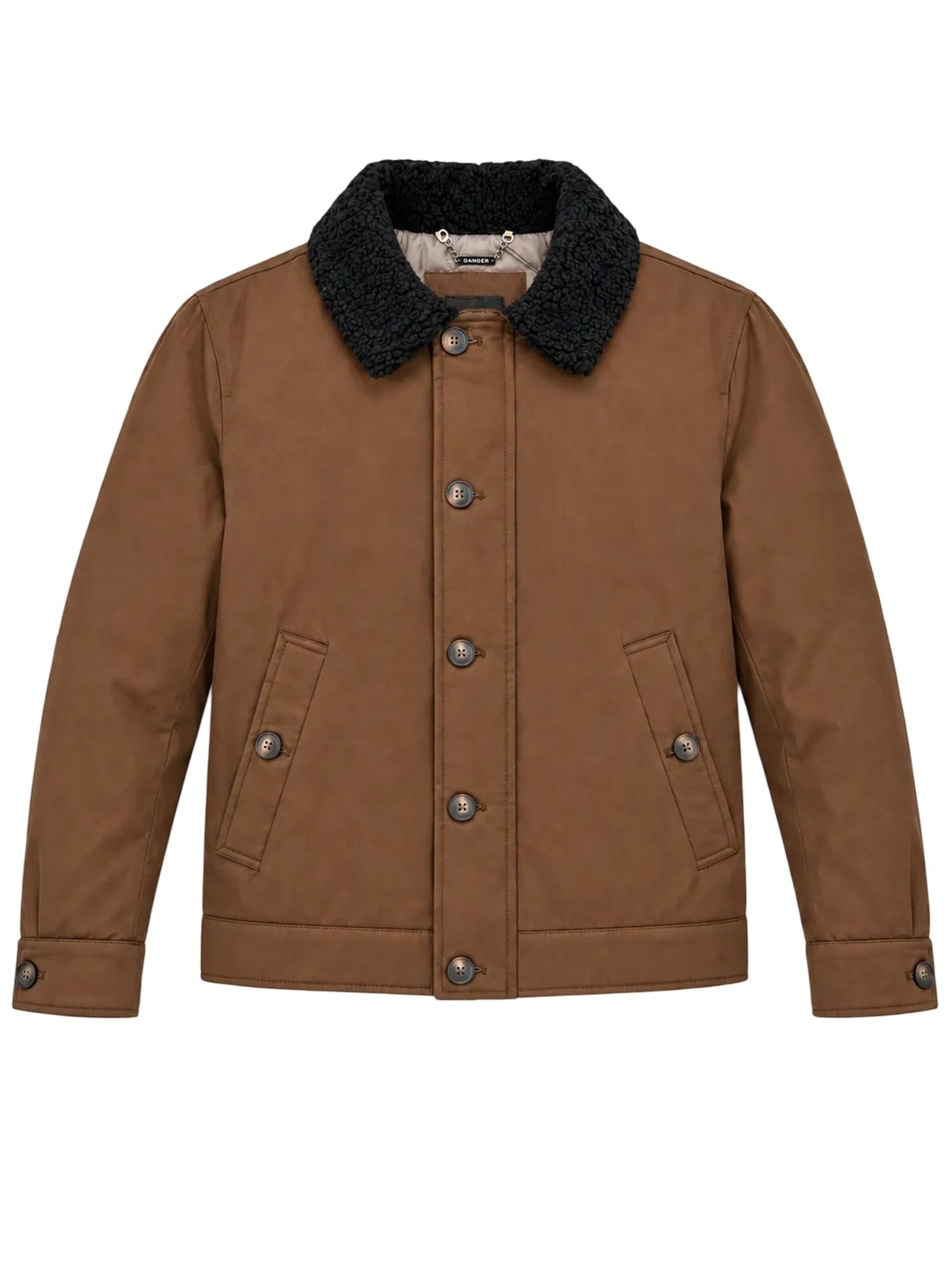 Veste d’hiver Danger en marron : devant