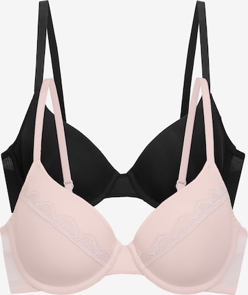 Dorina T-Shirt Rintaliivi 'Demi' värissä vaaleanpunainen: etupuoli