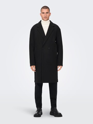Only & Sons Ανοιξιάτικο και φθινοπωρινό παλτό 'Morgan' σε μαύρο