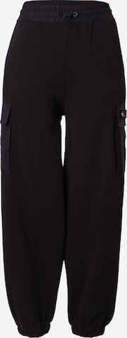 Tommy Jeans Карго панталон в черно: отпред